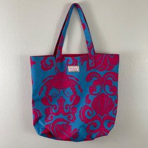 NWT Lilly Pulitzer For Estēe Lauder Shell Fish Crab Tote